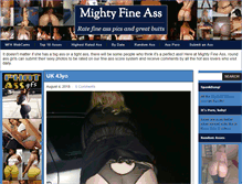 Tablet Screenshot of mightyfineass.com